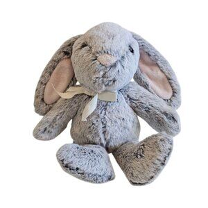 Pottery Barn Bunny Rabbit Plush Stuffed Animal Lovey Gray Floppy Ears